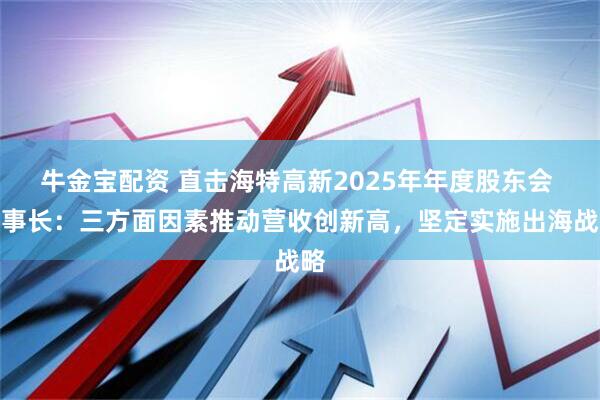 牛金宝配资 直击海特高新2025年年度股东会 董事长：三方面因素推动营收创新高，坚定实施出海战略